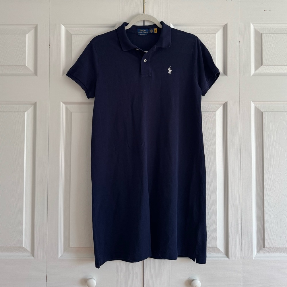 Polo Ralph Lauren Navy Blue Polo mini dress The mesh mini dress